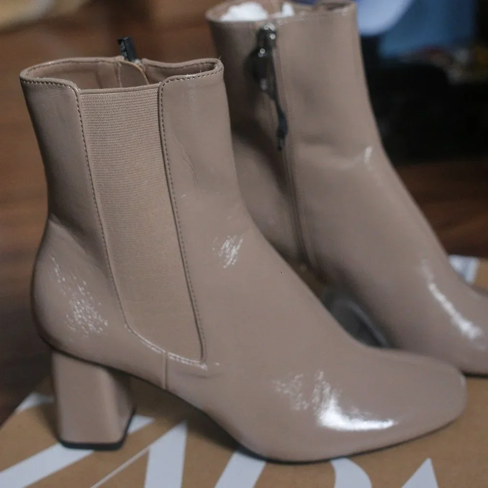 NWT Zara Beige Boots. - Picture 2 of 6